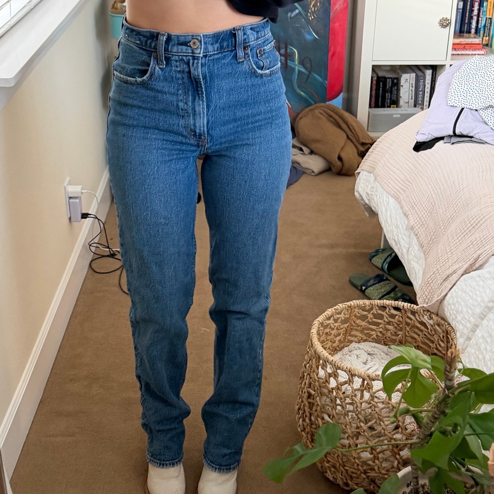 Abercrombie & Fitch Light Blue Denim - Picture 3 of 4